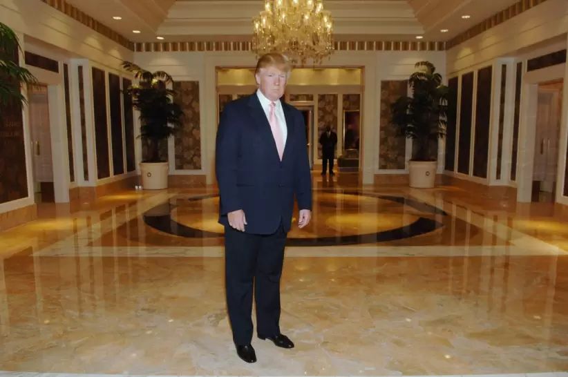 Donald Trump, en las instalaciones de la Trump Tower.