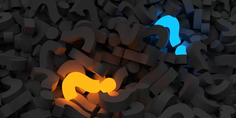 signo de interrogación, pila, preguntas
