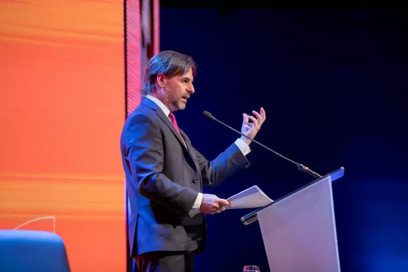 Luis Lacalle Pou en la Cena Anual del CED. Foto: Difusión.