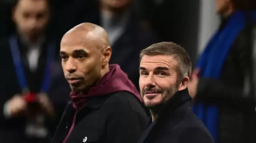 David Beckham y Thierry Henry