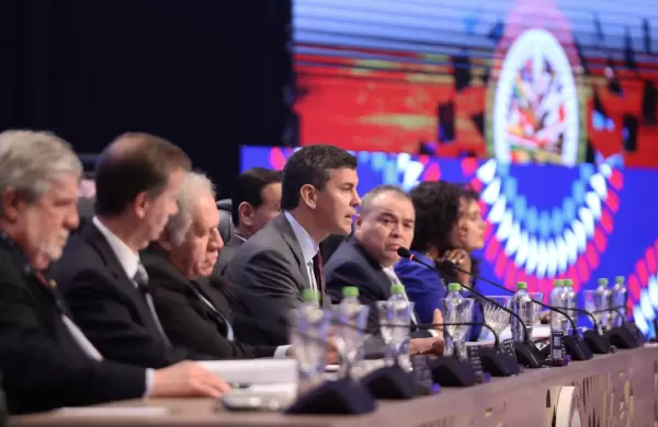 Santiago Peña hace un llamado a la unidad y la lucha contra la inseguridad en la OEA