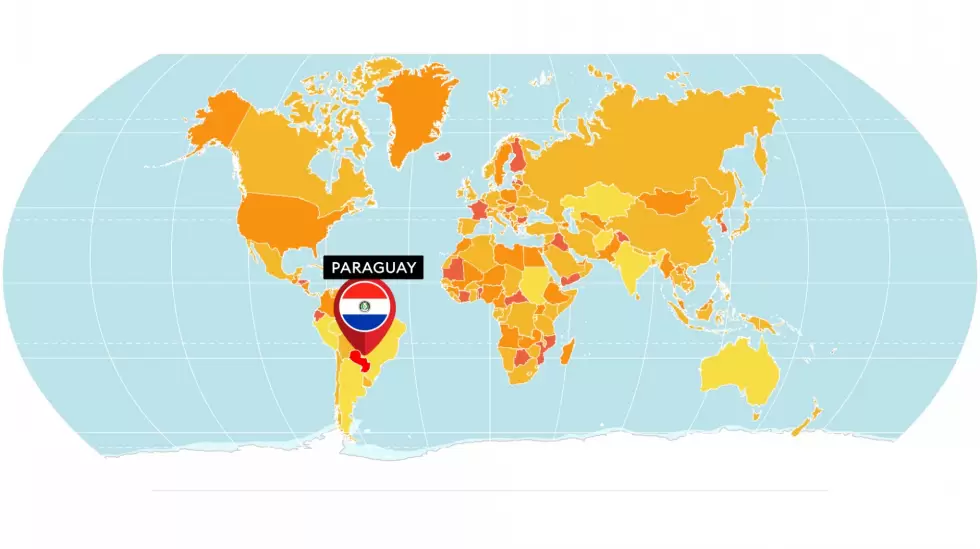 mapa Paraguay