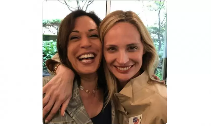 Lauren Santo Domingo y Kamala Harris