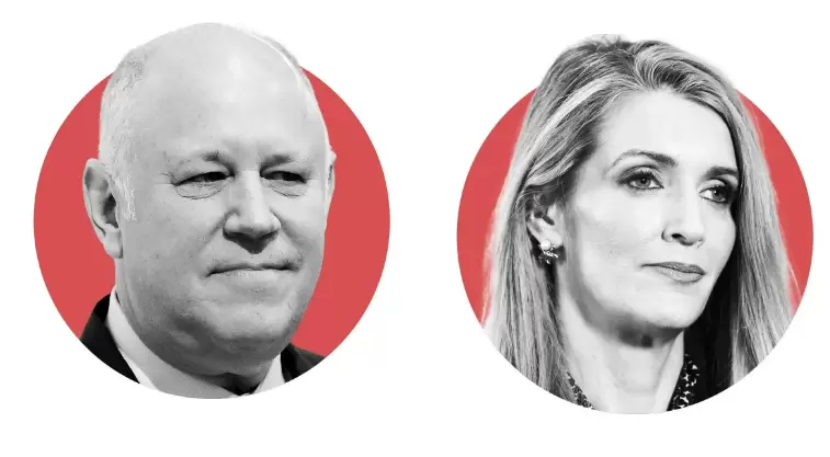 Jeff Sprecher y Kelly Loeffler, Trump