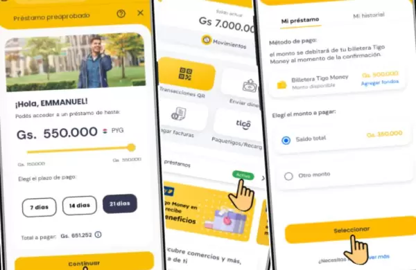 Tigo entra al mundo del microcrédito con préstamos desde G. 150.000 a 7 días y una tasa de casi el 30%