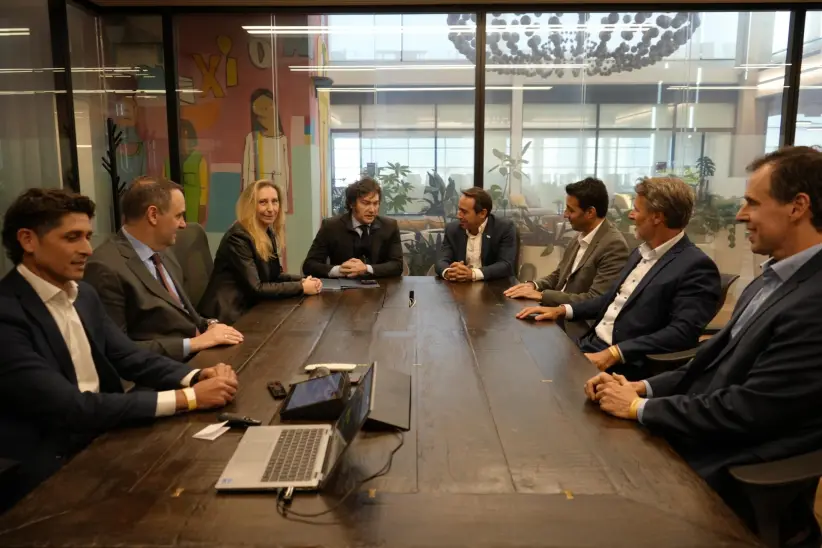 Milei y Galperin en Mercado Libre