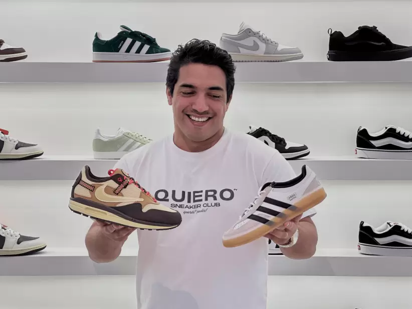 Ariel Ibarra, coleccionista de sneakers y propietario de Quiero