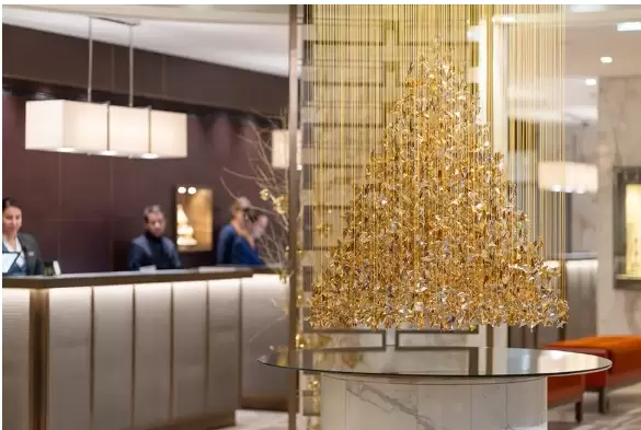Una impresionante instalación en el Mandarin Oriental, Ginebra.