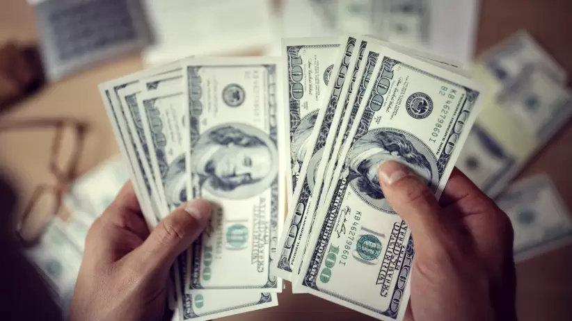 Dinero, dólares.