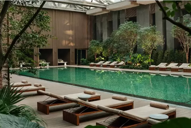 Un ejemplo clásico de sofisticación urbana.El Ritz-Carlton, Pekín