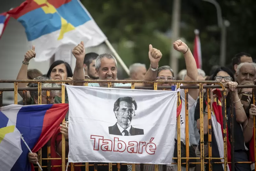 La presencia de Tabaré Vázquez en la militancia frenteamplista. Foto: Nicolás Garrido.