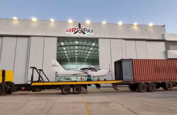 Aeropar inauguró su segundo hangar de 3.000 m²: buscan que la movilidad aérea paraguaya evolucione al nivel de los países de la región