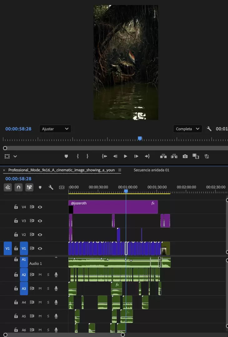 Proceso creativo, edición