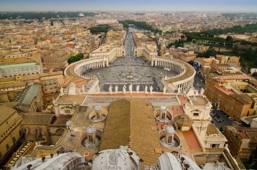 Vista Aérea De La Ciudad Del Vaticano