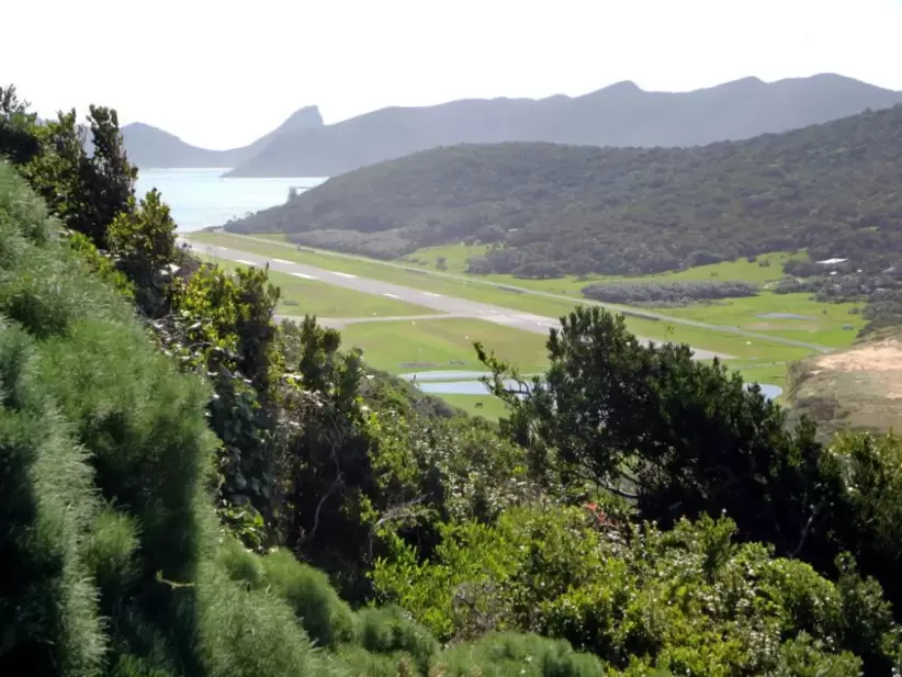 Según el ranking, el enfoque de pista más pintoresco del mundo es el del Aeropuerto de la Isla Lord Howe, en Australia.