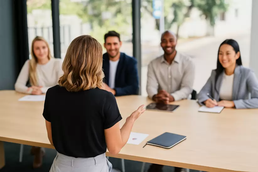 Reunión de trabajo, liderazgo.