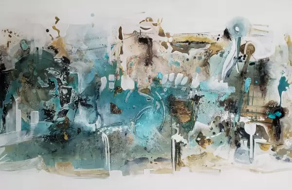 La artista que trabaja con pintura asfáltica y crea universos introspectivos se consolida en el circuito internacional