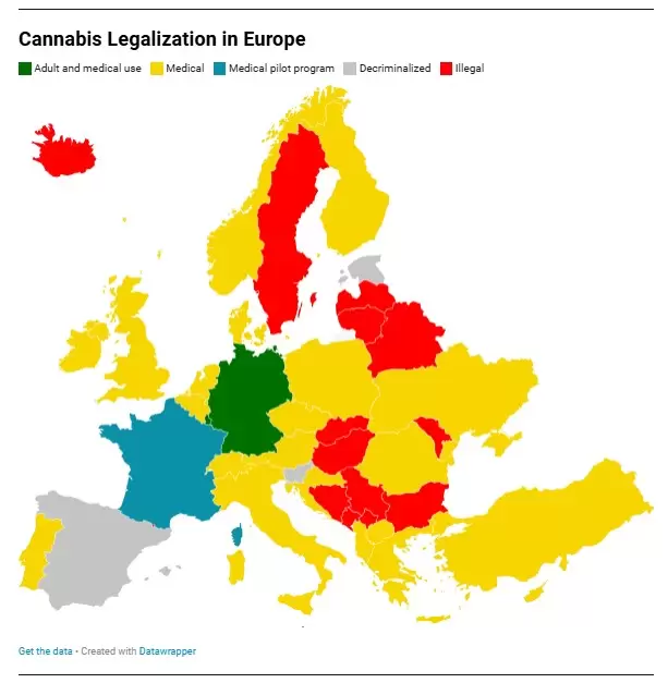 Legalización de Cánnabis en Europa