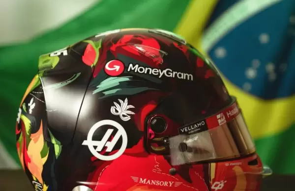 Talento guaraní a toda velocidad: joven paraguaya diseñó el casco de Ocon para el GP de Brasil