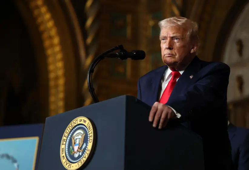 Trump (Photo by Tasos Katopodis/Getty Images)