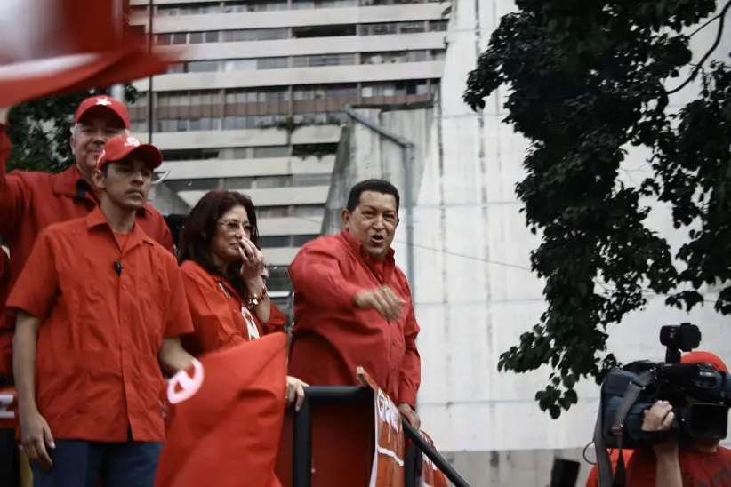 Hugo Chavez y Cilia Flores