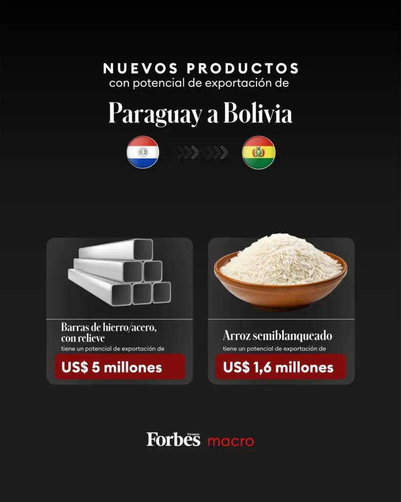Exportaciones de Paraguay a Bolivia
