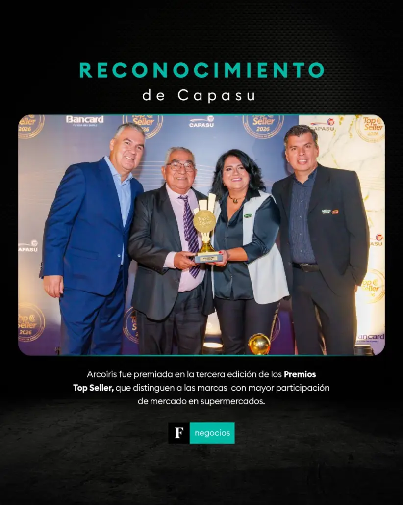 Arcoiris recibe el premio Top Seller 2026 | Fuente: Elaboración propia
