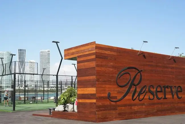 Catch padel action (and the occasional celebrity sighting) before the race.