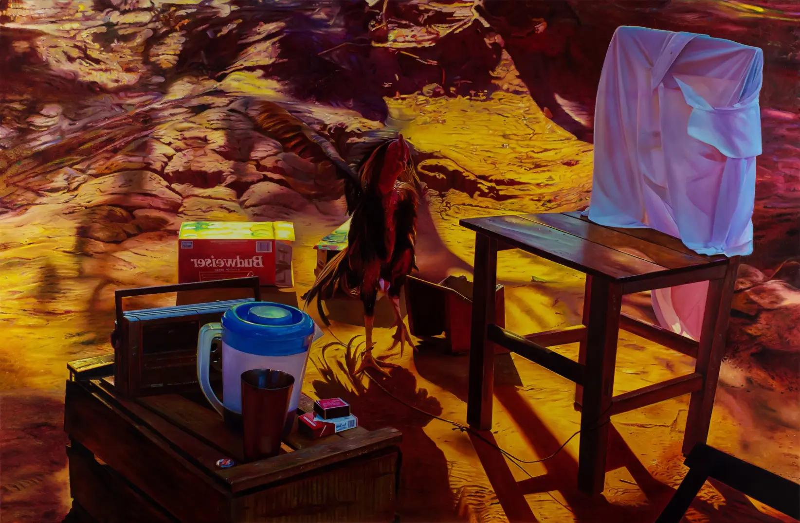 aleteo.oleo sobre lino 130&times;200 cm, 2025