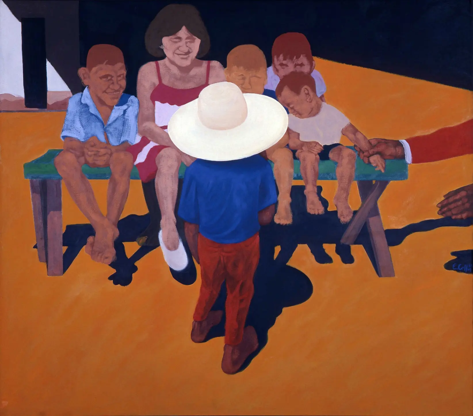 La bendición. Óleo sobre tela, 102x92cm, 1989