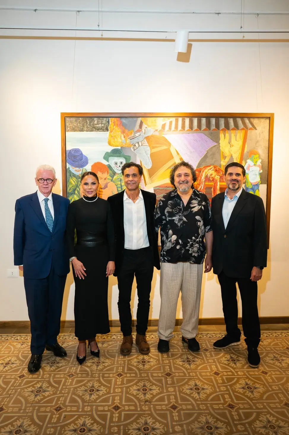 Conor McEnroy, Cintya Poletti, Fernando Moure, Enrique Collar y Raúl Ibáñez.