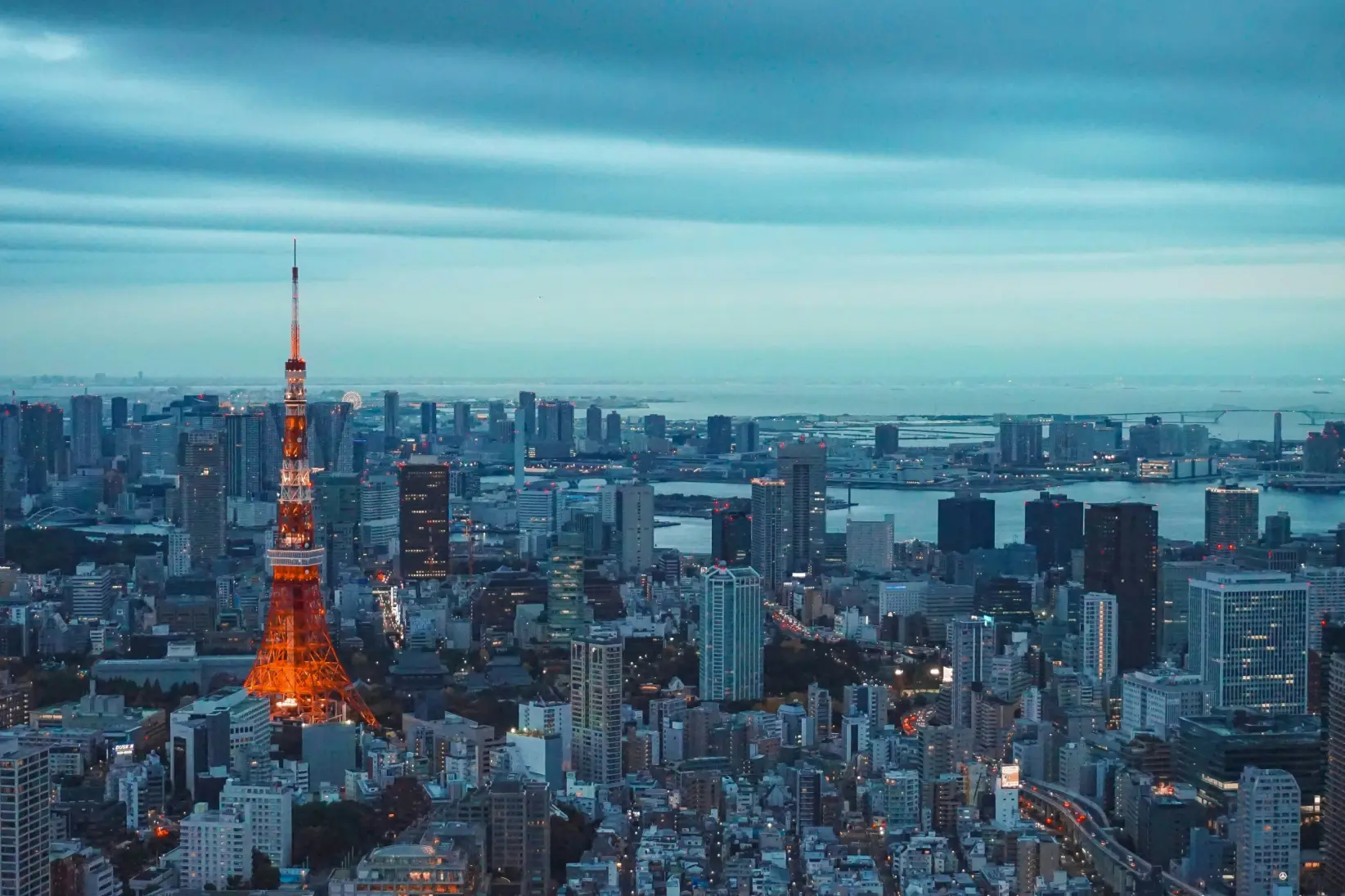 foto 1. vista aérea de tokyo 