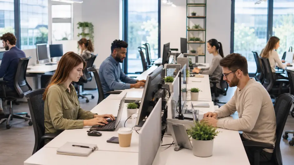 SE PUEDE USAR/Oficina, trabajo (Foto: creada con inteligencia artificial).