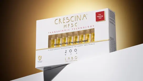 Las ampollas de Crescina actúan como un fertilizante que nutre el bulbo piloso antes de que este llegue a atrofiarse.