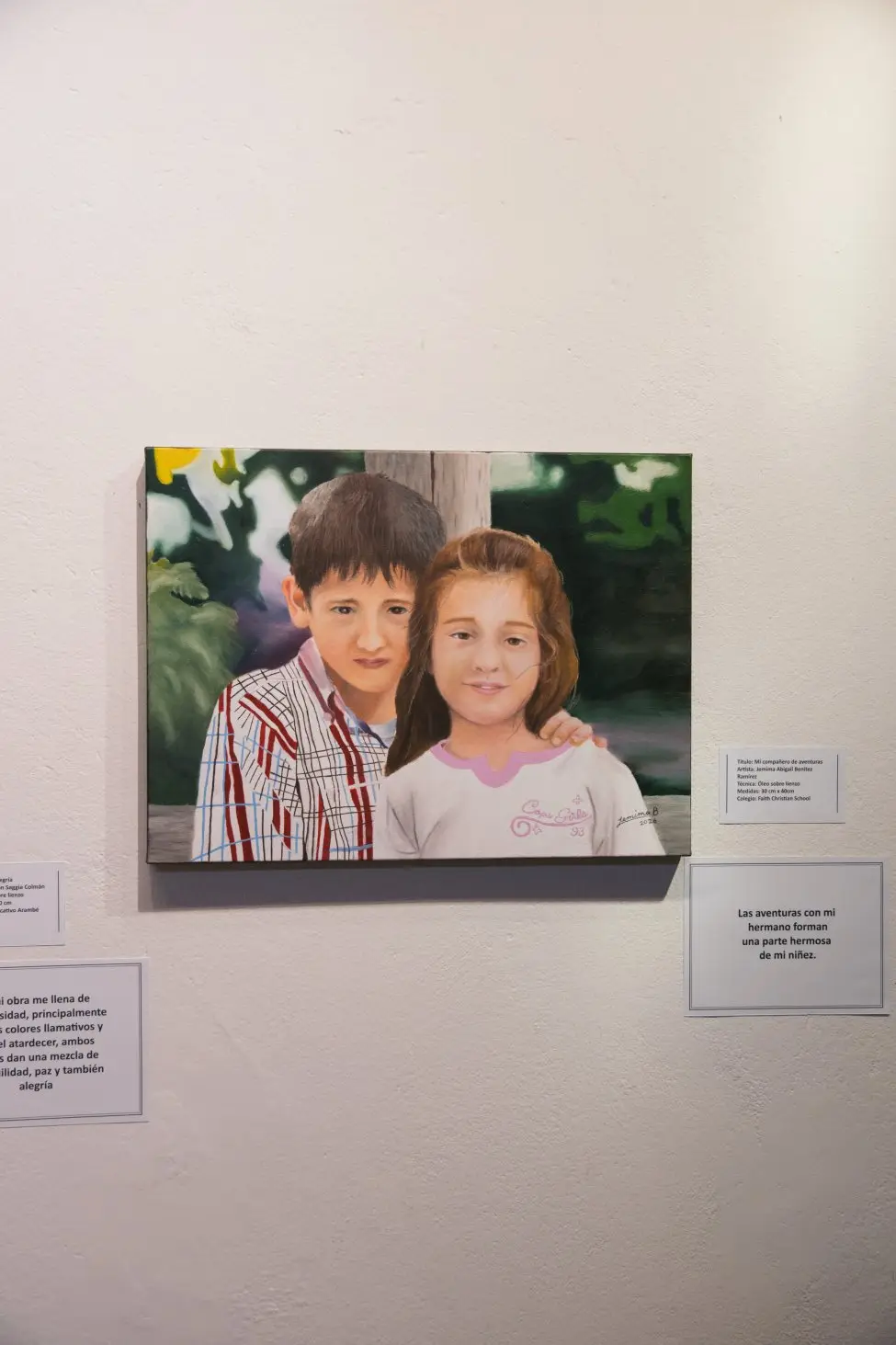Obra de la exposición Momentos luminosos. FOTO: GENTILEZA