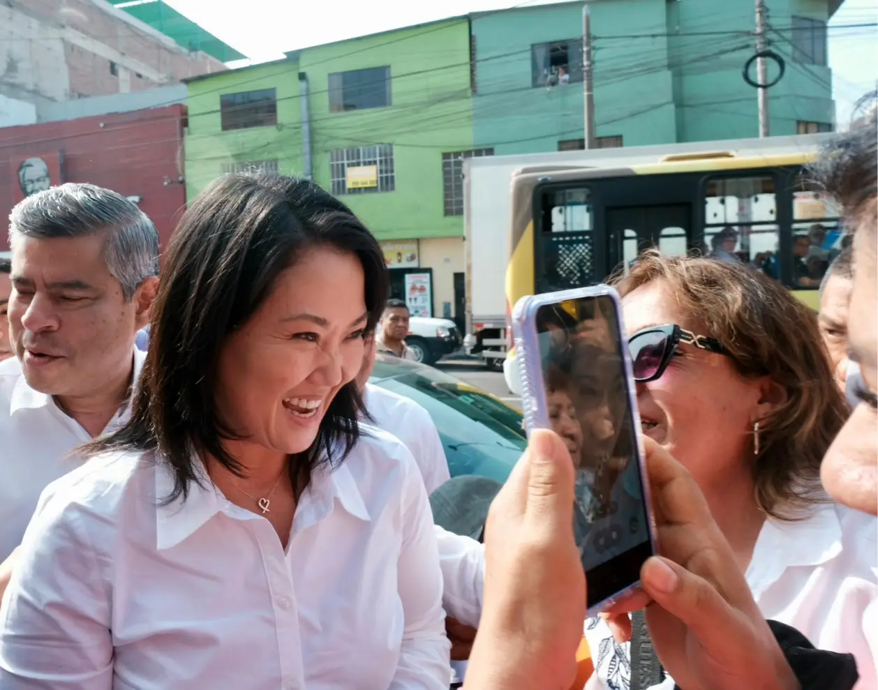 keiko fujimori fuerza popular en la calle