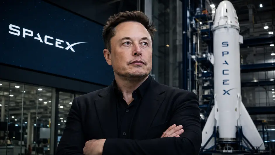 Elon Musk, SpaceX - SE PUEDE USAR - (Foto: creada con IA)