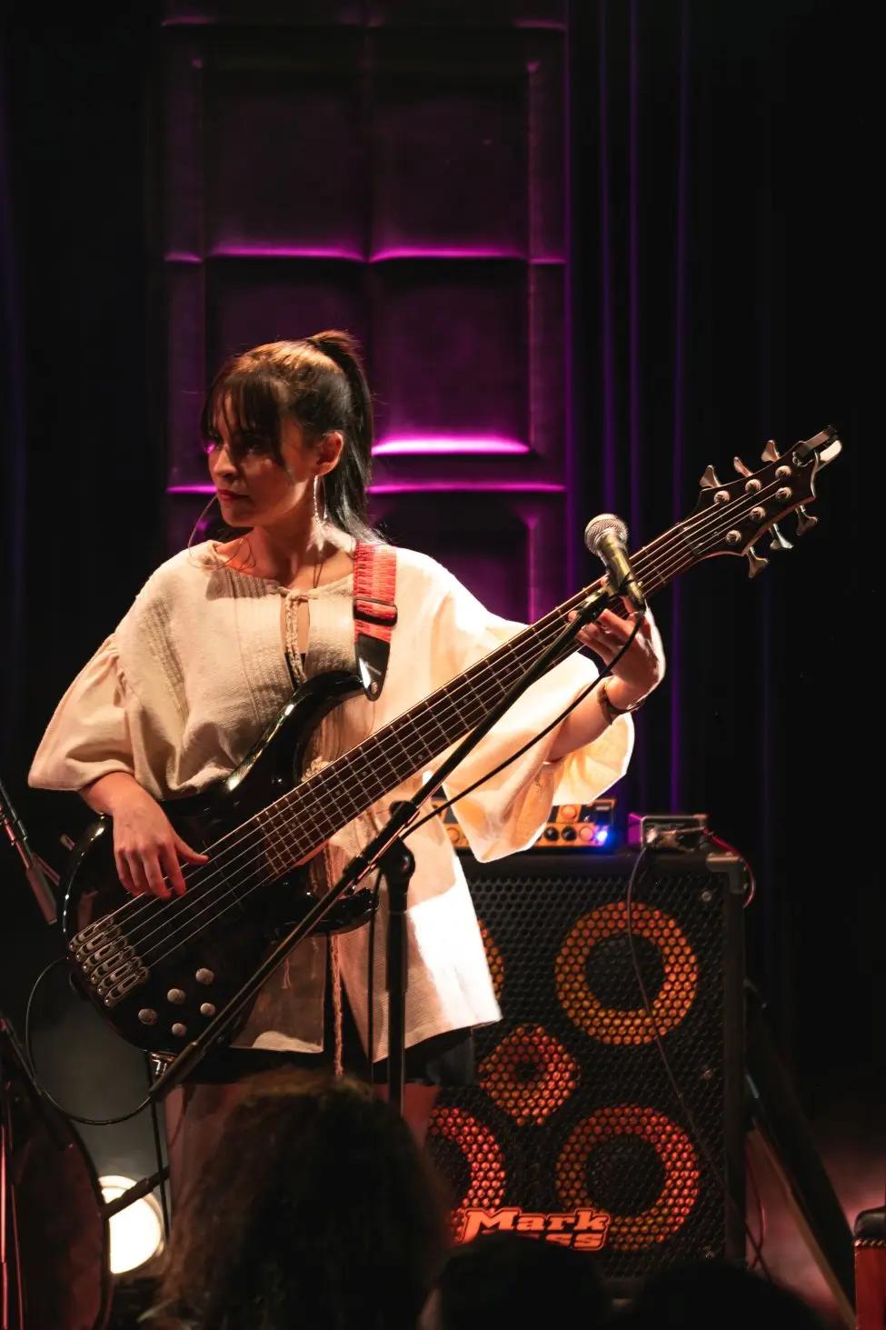 Paula Rodríguez, bajista y contrabajista. FOTO: GENTILEZA