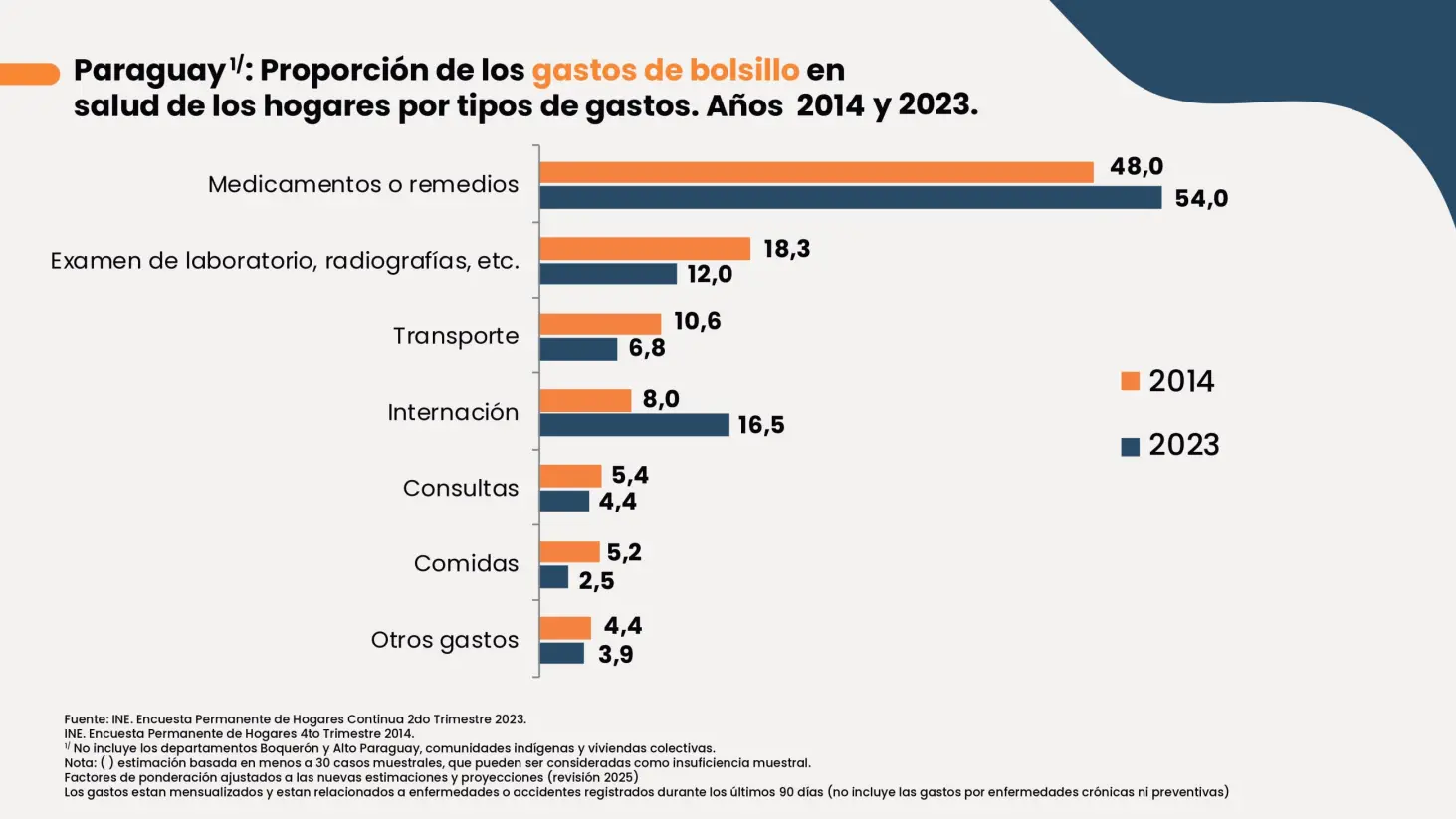 Presentación del INE sobre el sistema de salud. Foto: Gentileza, INE