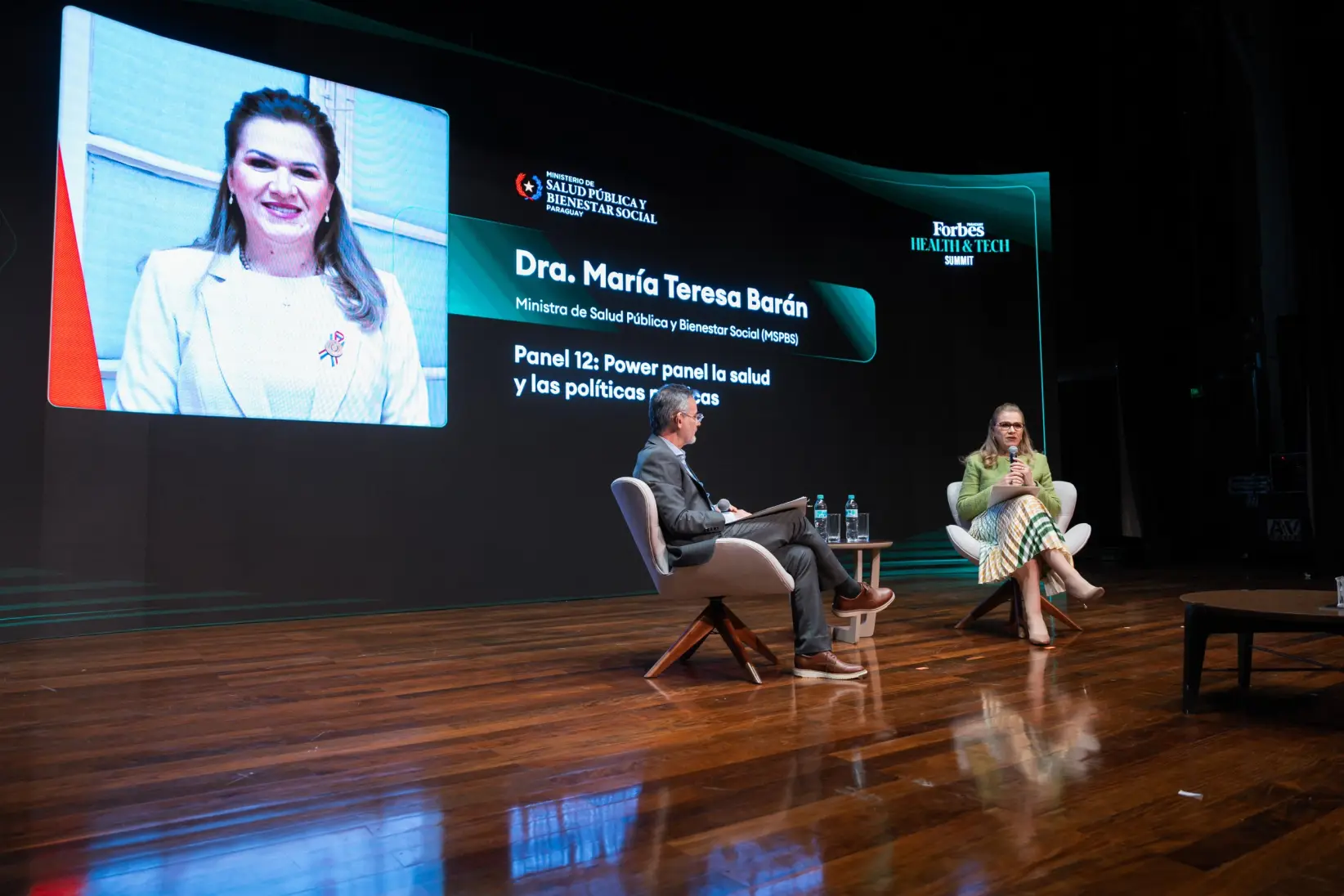 María Teresa Barán, Ministra de Salud, durante el Health & Tech. Foto: Iván Acosta para Forbes