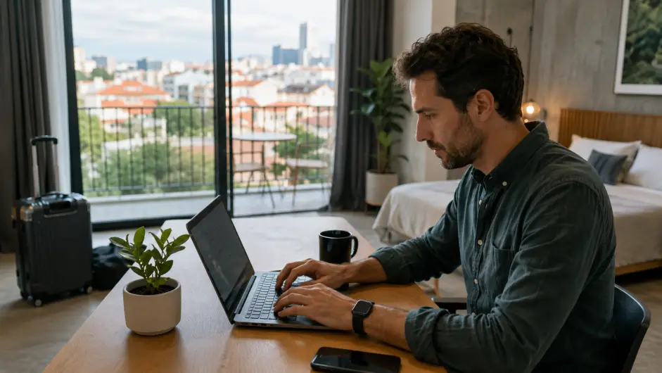 (SE PUEDE USAR) teletrabajo, flexibilidad geográfica Crédito: Imagen creada con IA