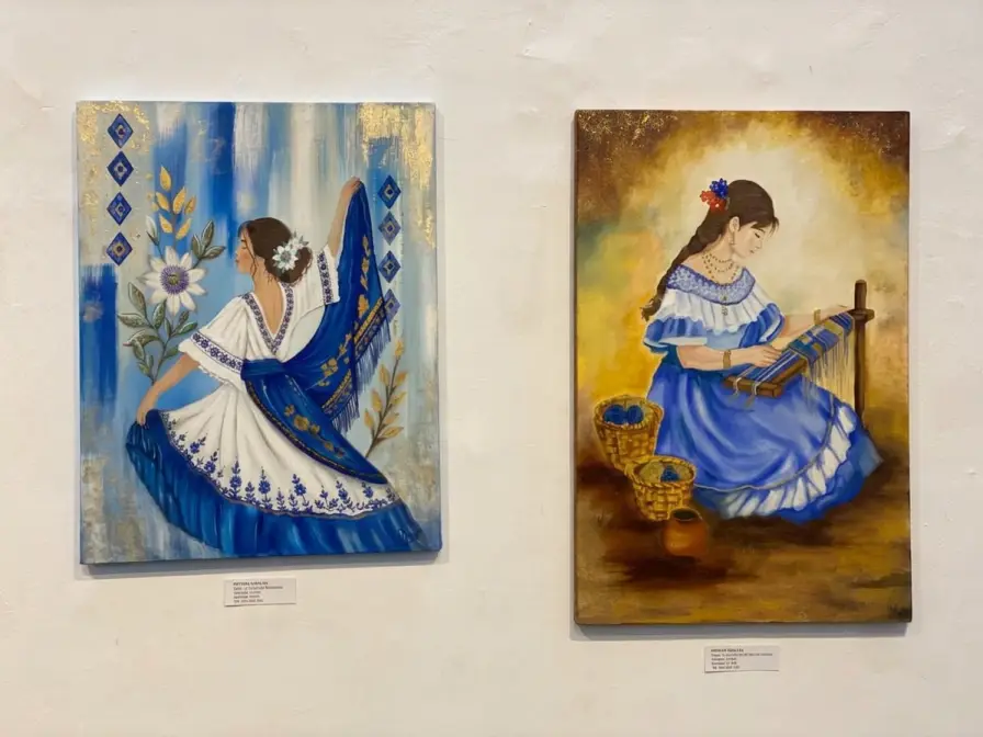 Obras de la muestra "Paraguay ñane retã rekove". FOTO: GENTILEZA CCR CABILDO
