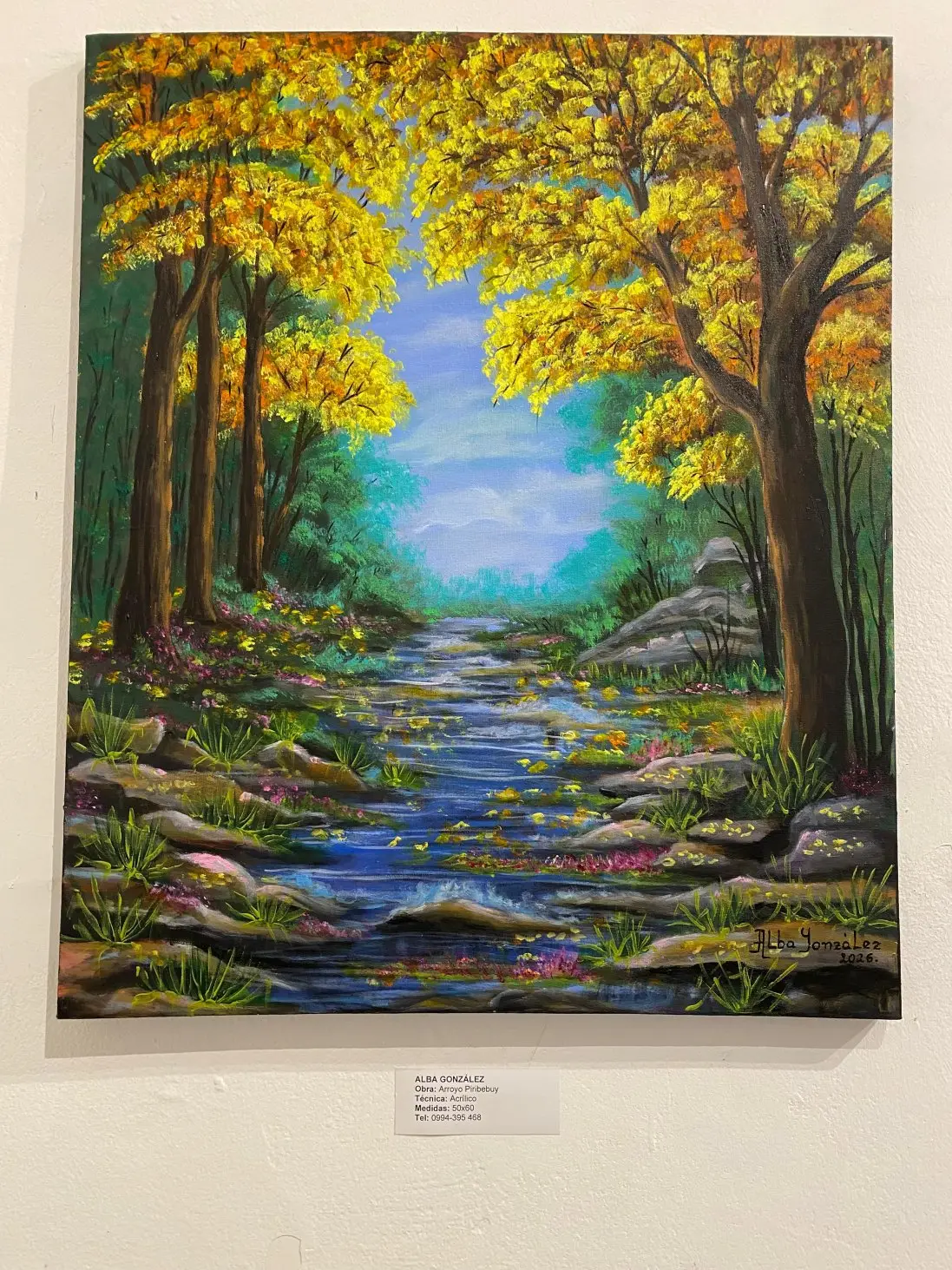 Obra de la muestra "Paraguay ñane retã rekove". FOTO: GENTILEZA CCR CABILDO