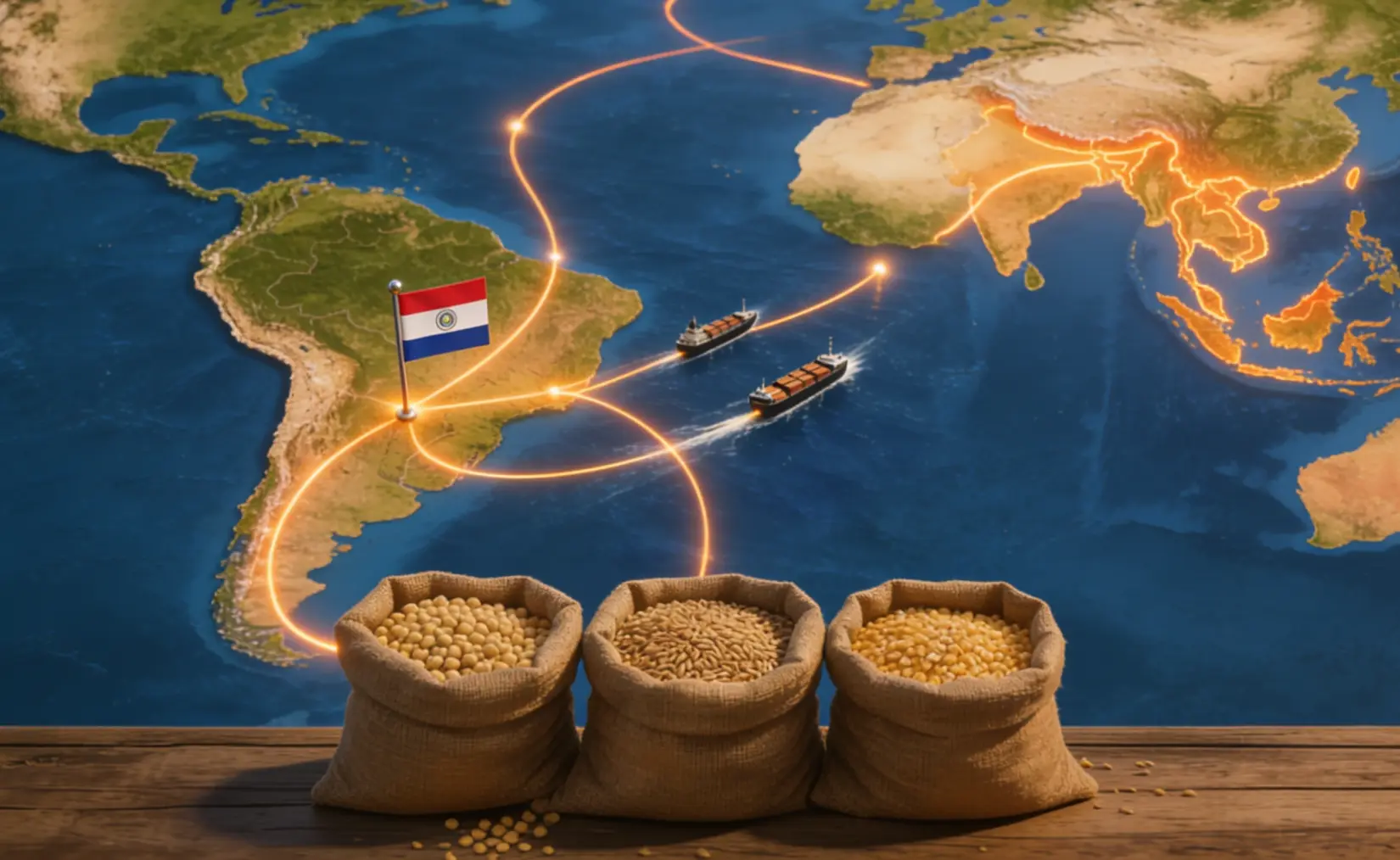 Cultivos paraguayos ponen la mira en Oriente Medio y el Sudeste Asiático para abrir nuevos mercados