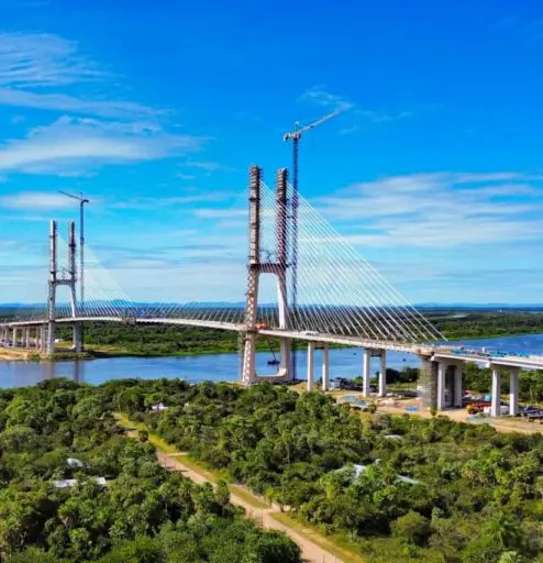 Paraguay está a un paso de unir el Atlántico y el Pacífico: Puente de la Bioceánica entra en su etapa final