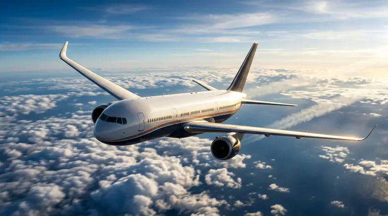 SE PUEDE USAR/Avión en pleno vuelo Foto: Ilustración creada con IA