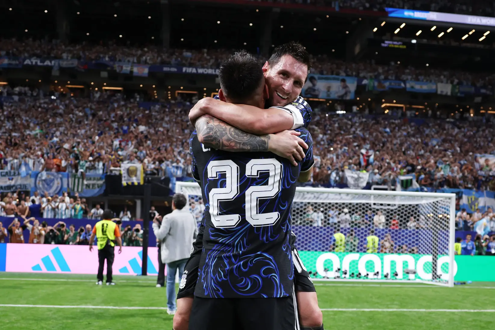 Messi Lautaro Martinez Argentina Inglaterra Mundial 2026  (Photo by Patrick Smith - FIFA/FIFA via Getty Images)