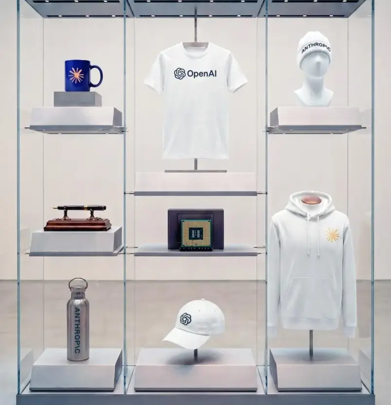 Por qué está explotando el mercado de merchandising de empresas como Anthropic y  OpenAI