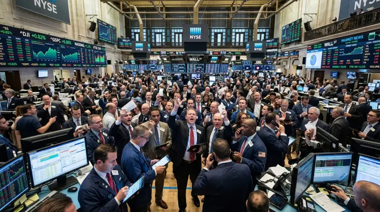 SE PUEDE USAR/Mercado bursátil         Foto: Ilustración creada con inteligencia artificial